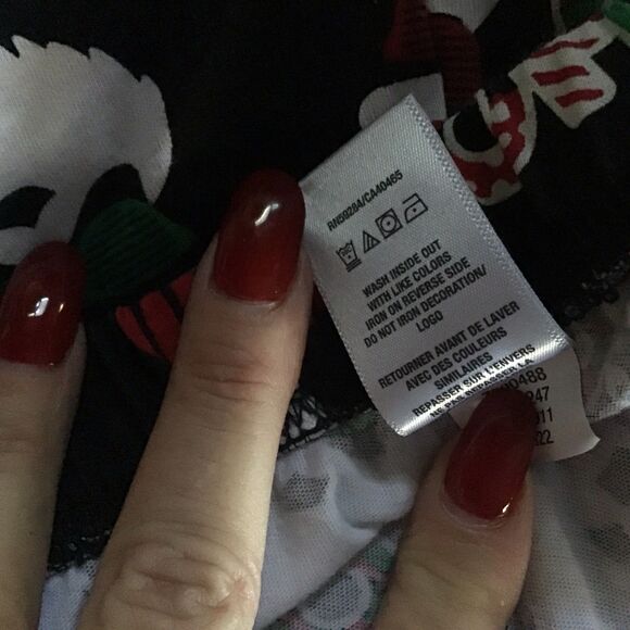 PJ Place Pajamas Size XXXL Black Cool Santa 2 Piece Long Sleeves Christmas - Picture 13 of 13